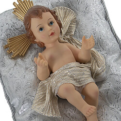 Acheter Figurine Décorative Alexandra House Living Argenté Plastique 12 x 15 x 23 cm Coussin Bébé Jésus