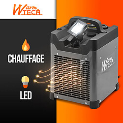 Warm Tech Chauffage d'atelier 3300W + USB + éclairage led - Warmtech