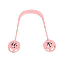 Avis Mini Ventilateur de Refroidissement de Sport de Suspension de Cou Rechargeable USB Pliable Portable - Rose