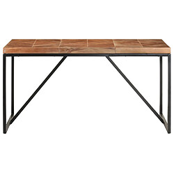 vidaXL Table à dîner 140x70x76 cm Bois massif d'acacia et de manguier