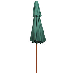 Acheter Maison Chic Parasol Jardin | Parasol de terrasse 270 x 270 cm Poteau en bois Vert - GKD10134