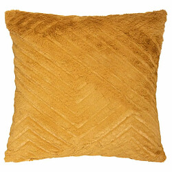 Coussin Déco 3D à Motifs Four Geo 45x45cm Ocre