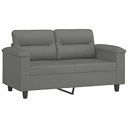 Acheter Maison Chic Ensemble de canapés 3 pcs coussins, Canapé droit Sofa pour Salon Gris foncé Tissu microfibre -GKD354053