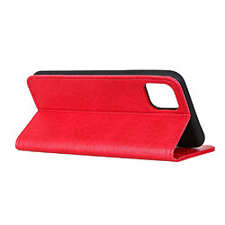 Acheter Wewoo Coque Etui en cuir à rabat pour iPhone 11 support et fentes cartes et portefeuille rouge