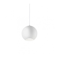 Ideal Lux Suspension Mr Métal blanc 1 ampoule 20cm