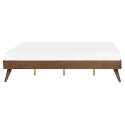 Acheter Beliani Lit double en bois foncé 160 x 200 cm BERRIC