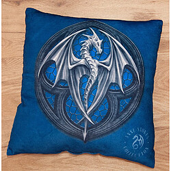 Herding Anne Stokes Soft-Velvet-Coussin, Polyester, Bleu, 40 x 40 cm