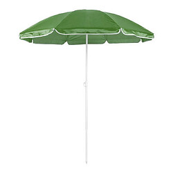 Totalcadeau Parasol en nylon avec hauteur réglable (Ø 150 cm) - Parasol plage, piscine et balade Couleur - Vert pas cher