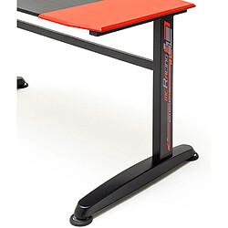 Avis Pegane Bureau d'ordinateur / Table de jeu coloris noir et rouge - Longueur 120 x Hauteur 72 x Profondeur 60 cm