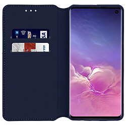 Avizar Housse Samsung Galaxy S10 Étui Folio Portefeuille Fonction Support - bleu nuit