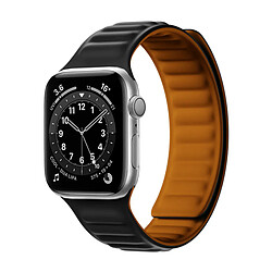 Bracelet Magnétique En Silicone Lisse Phonecare Compatible avec Apple Watch Series 10 - 46mm - Noir