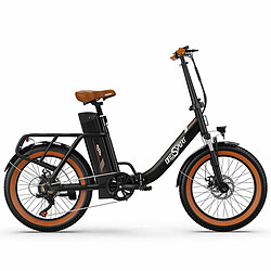 Avis ONESPORT OT16-2 Vélo Électrique - 20" Roues 250W Moteur 48V17Ah Batterie 60KM Autonomie Frein à Disque - Noir et Marron