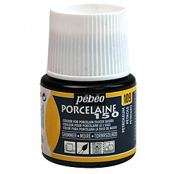 Pebeo Peinture à l'eau moirée pour porcelaine - Pétrole - 45 ml