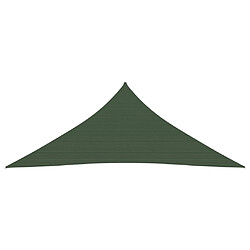 Helloshop26 Voile toile d'ombrage parasol 160 g/m² 5 x 6 x 6 m PEHD vert foncé 02_0009441