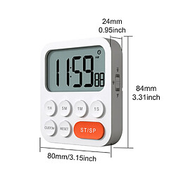 Acheter Universal Compteur Outils de cuisine Écran LCD portable Réveil magnétique réglable pour la maison Tableau ABS Minuteur numérique pour enfants