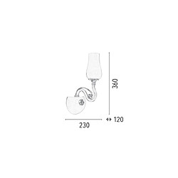 Avis EPIKASA Applique Lutecja, Blanc, Verre, 13x13x13 cm