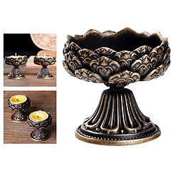 Avis Lotus Bougie Titulaire Cuivre Bouddhiste Photophore Votive Stand Home Office Décoration