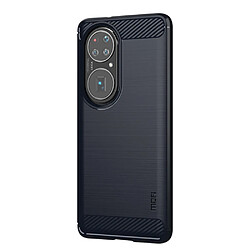 Mofi Coque en TPU Fibre de carbone brossé bleu pour votre Huawei P50