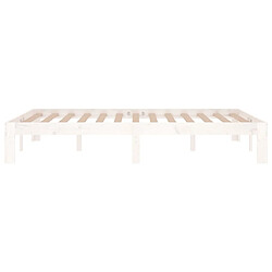 Acheter vidaXL Cadre de lit sans matelas blanc 120x190 cm