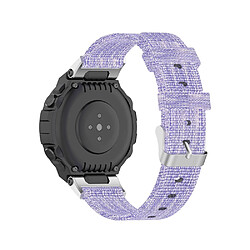 Bracelet en nylon Sangle en tissu violet pour votre Huami Amazfit T-Rex Pro/T-Rex