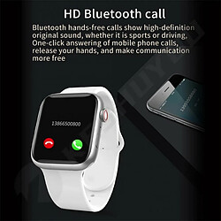 Acheter X8 Smart Watch 1.55 Pouces Plein Écran Tactile Bluetooth Moniteur De Fréquence Cardiaque Smartwatch Pour Ios Android Noir