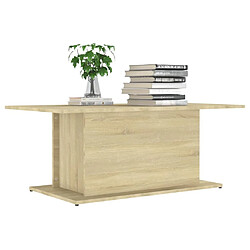 Avis Maison Chic Tabls basse,Table Console pour salon Chêne sonoma 102x55,5x40 cm Aggloméré -MN11600