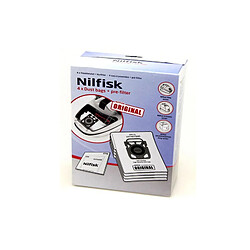 SACHET DE 4 SACS AVEC PRE-FILTRE POUR PETIT ELECTROMENAGER NILFISK ADVANCE - 107407940