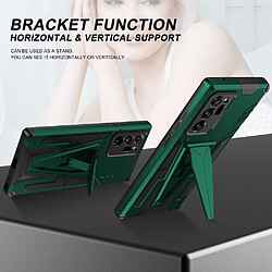 Coque en TPU antichoc avec béquille vert foncé pour votre Samsung Galaxy S20 Ultra