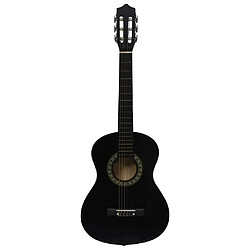 vidaXL Guitare classique de débutants et enfants Noir 1/2 34"