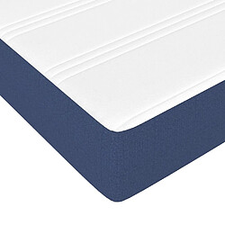 Maison Chic Matelas de lit à ressorts ensachés, Matelas doux Bleu 160x200x20 cm Tissu -GKD83407 pas cher