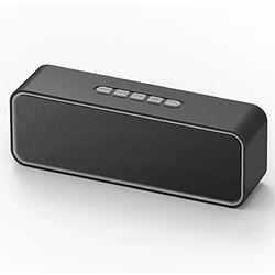 Chrono Haut-parleur Bluetooth sans fil, haut-parleur portable Bluetooth 5.0 avec double basse, stéréo 3D, radio FM, fonction mains libres, batterie intégrée de 1500 mAh, 15 heures de lecture(Gris)