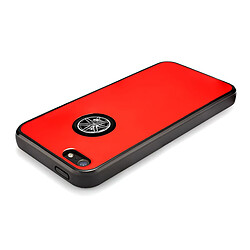 Caseink Coque Housse Etui [Custom Buttons Series] Rouge iPhone 5/5S/SE pas cher