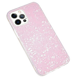 Coque en TPU + acrylique IPAKY anti-rayures rose pour votre iPhone 12/12 Pro 6.1 pouces