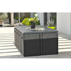 Acheter DCB Garden Ensemble de jardin encastrable 8 places plateau en aluminium