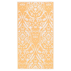 vidaXL Tapis d'extérieur Orange et blanc 160x230 cm PP