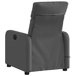 Avis vidaXL Fauteuil de massage inclinable Gris foncé Tissu