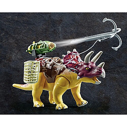 Avis Playmobil® Dino Rise Triceratops dinosaure avec armure amovible et grand canon mobile