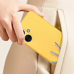 Avizar Coque pour Xiaomi Redmi 13C Semi-rigide Mat Anti-traces Dragonne Jaune pas cher