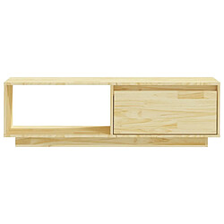 Avis vidaXL Meuble TV 110x30x33,5 cm Bois de pin massif