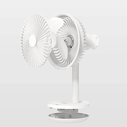 Acheter Universal Ventilateur de bureau à 60 degrés, hauteur de tête, vitesse du vent réglable, lampe électrique rechargeable, type 4000mAh