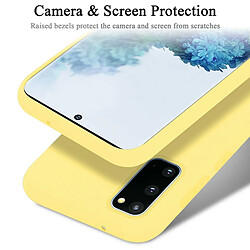 Cadorabo Coque Samsung Galaxy S20 Etui en Jaune pas cher