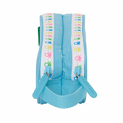 Avis Trousse Fourre-Tout Double Benetton Spring Bleu ciel 21 x 8 x 6 cm