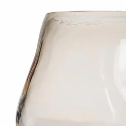 Acheter BigBuy Home Vase Taupe Verre 18 x 18 x 14,5 cm