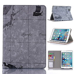 Etui en PU modèle de carte avec support gris pour votre Apple iPad 10.2 (2019)