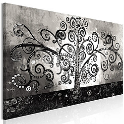 Decoshop26 Tableau toile de décoration murale impression premium en 1 partie sur châssis en bois motif Sentiers sinueux de la nature 120x40cm 11_0013848