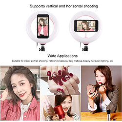 Yonis Ring Light LED RGB Selfie Vidéo Rose