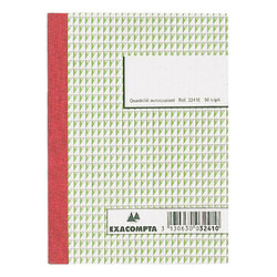 Carnet Manifold Exacompta quadrillé 5 x 5 14,8 x 10,5 cm 50 pages triple exemplaires