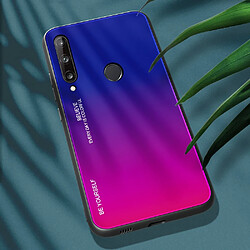 Coque en TPU dégradé de couleur bleu foncé/rose pour votre Huawei P40 lite E/Y7p