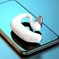 Casque Bluetooth Casque Sans Fil Business Style Écouteur Bluetooth Blanc