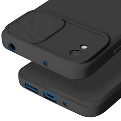 Avis Avizar Coque pour Xiaomi Redmi 9A et 9AT Silicone Souple Cache Caméra Coulissant Noir